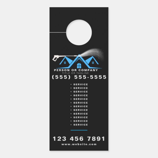 Colgador Para Puertas Power Washer House Cleaning Pressure Washing (Anverso)