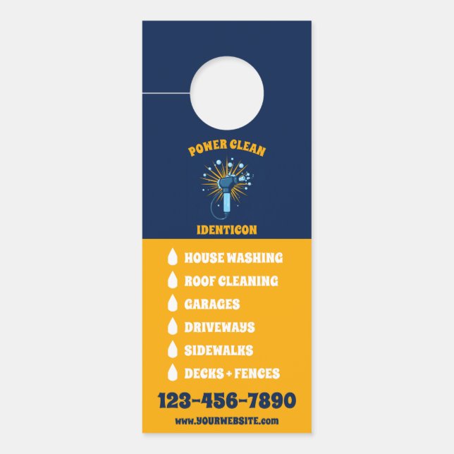 Colgador Para Puertas Power Washing (Anverso)