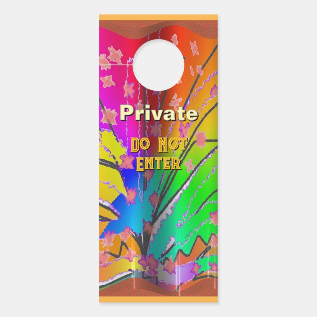 Colgador Para Puertas Privado No Entrar Colgante de Puerta (Anverso)