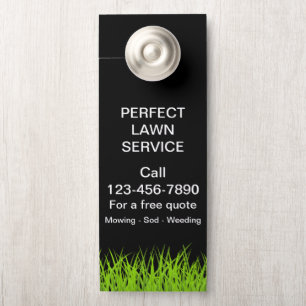 Colgador Para Puertas Promoción del servicio de césped grande