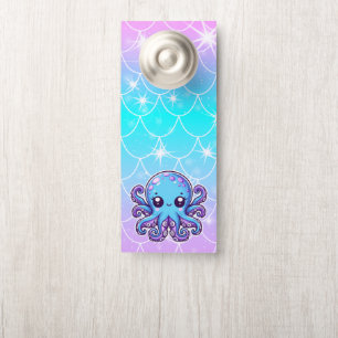 Colgador Para Puertas Pulpo azul lindo