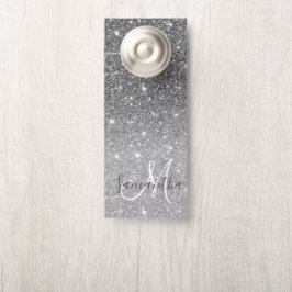 Colgador Para Puertas Purpurina Gris moderno marca nombre personalizado