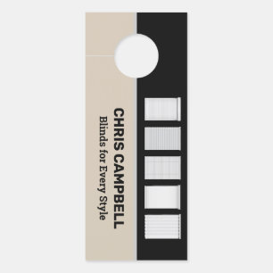 Colgador Para Puertas QR Personalizado de ciegos de ventana