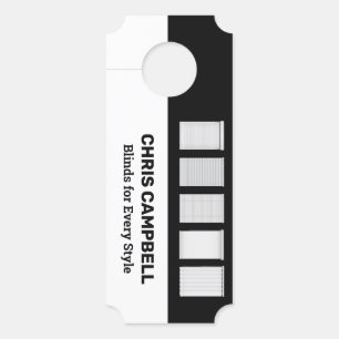 Colgador Para Puertas QR Personalizado de ciegos de ventana