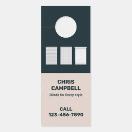Colgador Para Puertas QR Personalizado de ciegos de ventana