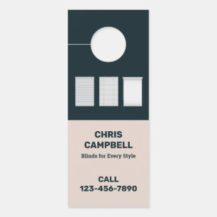 Colgador Para Puertas QR Personalizado de ciegos de ventana