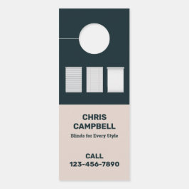 Colgador Para Puertas QR Personalizado de ciegos de ventana