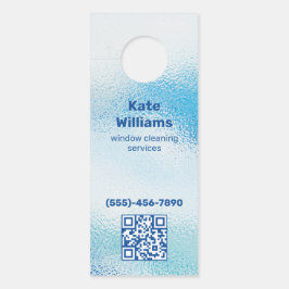 Colgador Para Puertas QR Personalizado de limpieza de ventanas