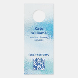 Colgador Para Puertas QR Personalizado de limpieza de ventanas
