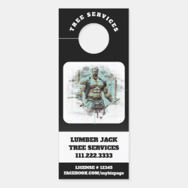 Colgador Para Puertas *~* QR Tree Services Muscular Man Dosis