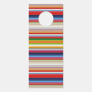 Colgador Para Puertas Rayas de colores cálidos