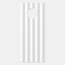 Colgador Para Puertas Rayas Grises Claras y Blancas