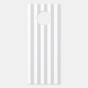Colgador Para Puertas Rayas Grises Claras y Blancas