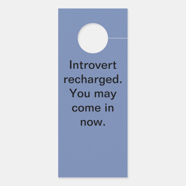 Colgador Para Puertas Recarga de introvertido (Reverso)