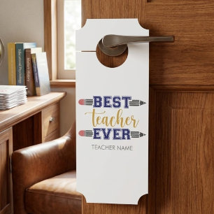 Colgador Para Puertas Regalo Personalizado Mejor Profesor - Regalo Perso