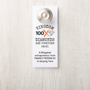 Colgador Para Puertas Reino personalizado Diamonds rm61
