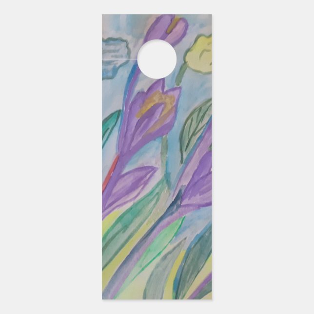 Colgador Para Puertas Resumen de Crocus Spring (Anverso)