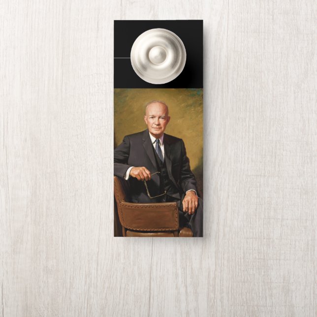 Colgador Para Puertas Retrato de Dwight Eisenhower Presidente de la Casa (En pomo)
