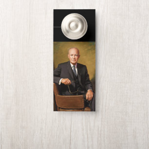 Colgador Para Puertas Retrato del presidente estadounidense Dwight Eisen