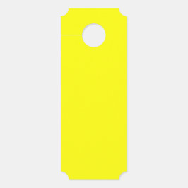 Colgador Para Puertas Rótulo de entrada colgante amarillo sólido minimal