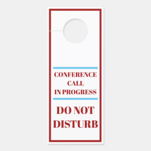 Colgador Para Puertas Rótulo de Hanger - Convocatoria de conferencia en 