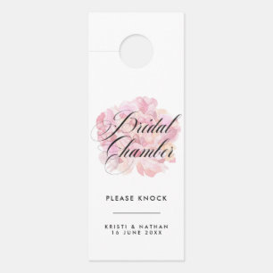 Colgador Para Puertas Rótulo de puerta Boda de cámara de novias de Peony