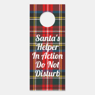 Colgador Para Puertas Royal Stewart Plaid SANTAS HELPER
