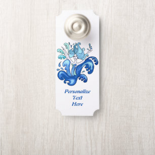 Colgador Para Puertas Sala de ducha de baño azul Mermaid Ocean