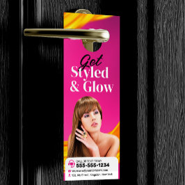 Colgador Para Puertas Salón de Artistas de Maquillaje con Estilo Cabello