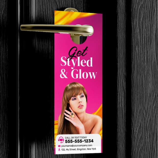 Colgador Para Puertas Salón de Artistas de Maquillaje con Estilo Cabello (Subido por el creador)