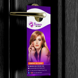 Colgador Para Puertas Salón de Belleza Estilista de Cabello Moderno Pelu