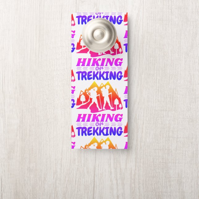 Colgador Para Puertas Senderismo o senderismo (En pomo)