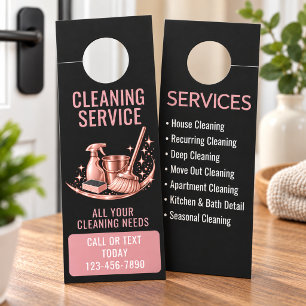 Colgador Para Puertas Servicio de limpieza de casa de criada rosa modern