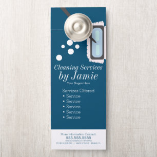 Colgador Para Puertas Servicio de limpieza Empresa Bubbles Mop