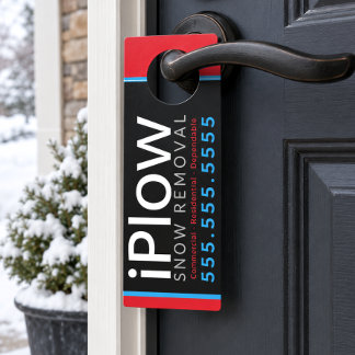 Colgador Para Puertas Servicio de Remoción de Nieve Promocional de Quita