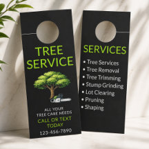 Servicio Profesional de Árboles Verde Negro