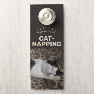 Colgador Para Puertas ¡Shhh! Nomenclatura de gatos
