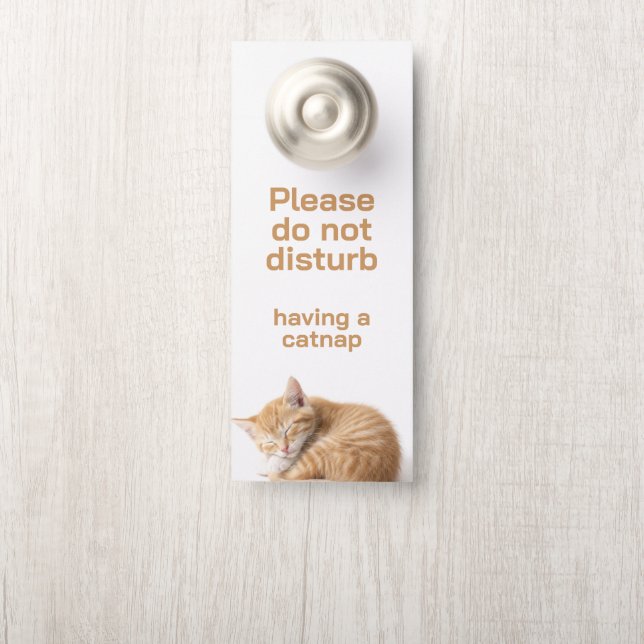 Colgador Para Puertas Siesta de gato (En pomo)