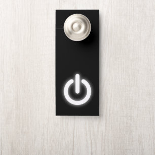 Colgador Para Puertas Símbolo de encendido brillante divertido