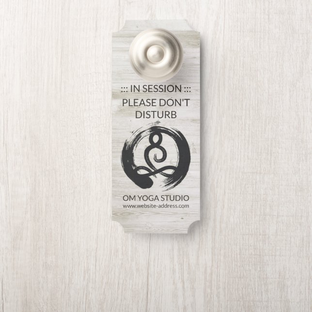 Colgador Para Puertas Símbolo de meditación Pose Healer ZEN del instruct (En pomo)