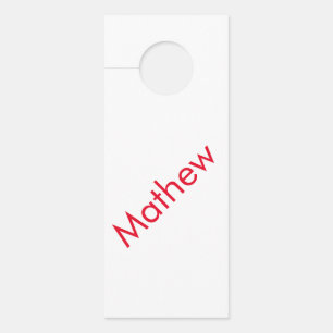 Colgador Para Puertas simple initial letter monogram add your name lett