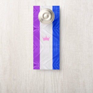 Colgador Para Puertas SlipperyJoe drag bandera del orgullo hembra azul v