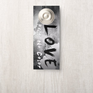 Colgador Para Puertas SlipperyJoe el amor no tiene color raza tono de pi