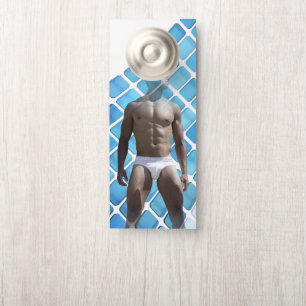 Colgador Para Puertas SlipperyJoe hombre muscular seis empates abs macho