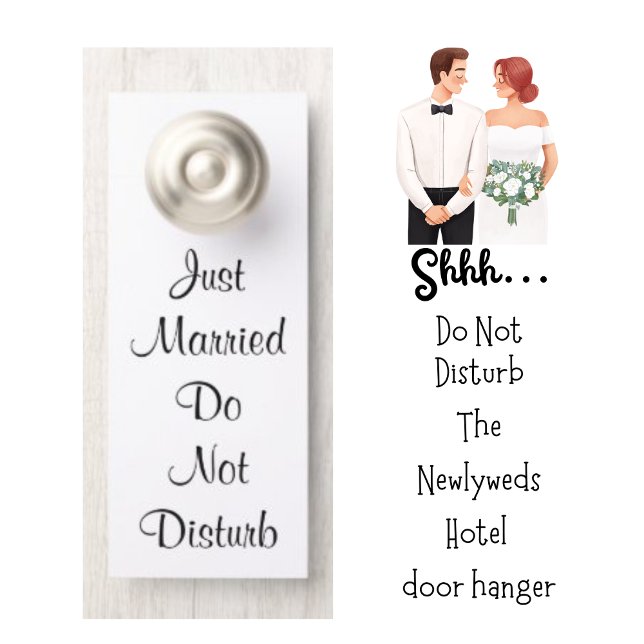 Colgador Para Puertas Sólo casada con una puerta de fiesta de boda mínim (Subido por el creador)