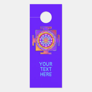Colgador Para Puertas Sri Yantra - Diseño de símbolo del hinduismo 1