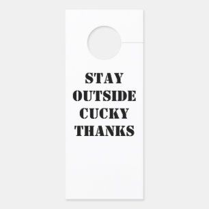 Colgador Para Puertas stay outside cucky