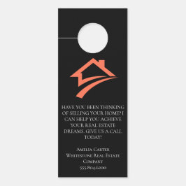 Colgador Para Puertas Stylish Unique Black Real Estate Agent