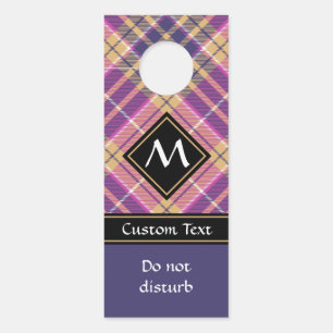 Colgador Para Puertas Tartán rosa, dorado y azul