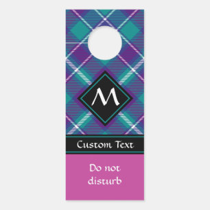 Colgador Para Puertas Tartán verde marino, púrpura y azul